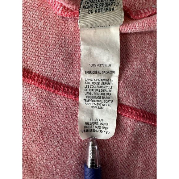 LL Bean Womens Lightweight Fleece Jacket, Pink Medium Reg Front Zip w/ Pockets - Picture 11 of 14